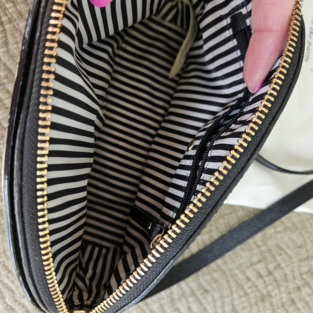 kate spade Black Crossbody Bag with Gold Chain Accents - Picture 10 of 11